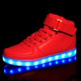 Golden / Silver LED Sneakers - Shoes